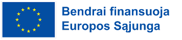 Bendrai finansuoja Europos Sąjunga logotipas